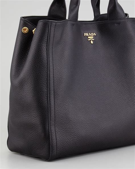 prada large leather tote|prada large tote bag black.